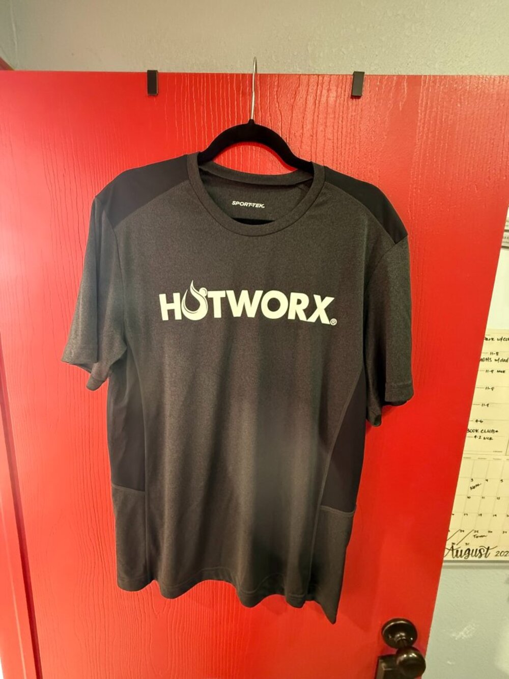 HOTWORX Black and White Sport Tek Tee Size Large